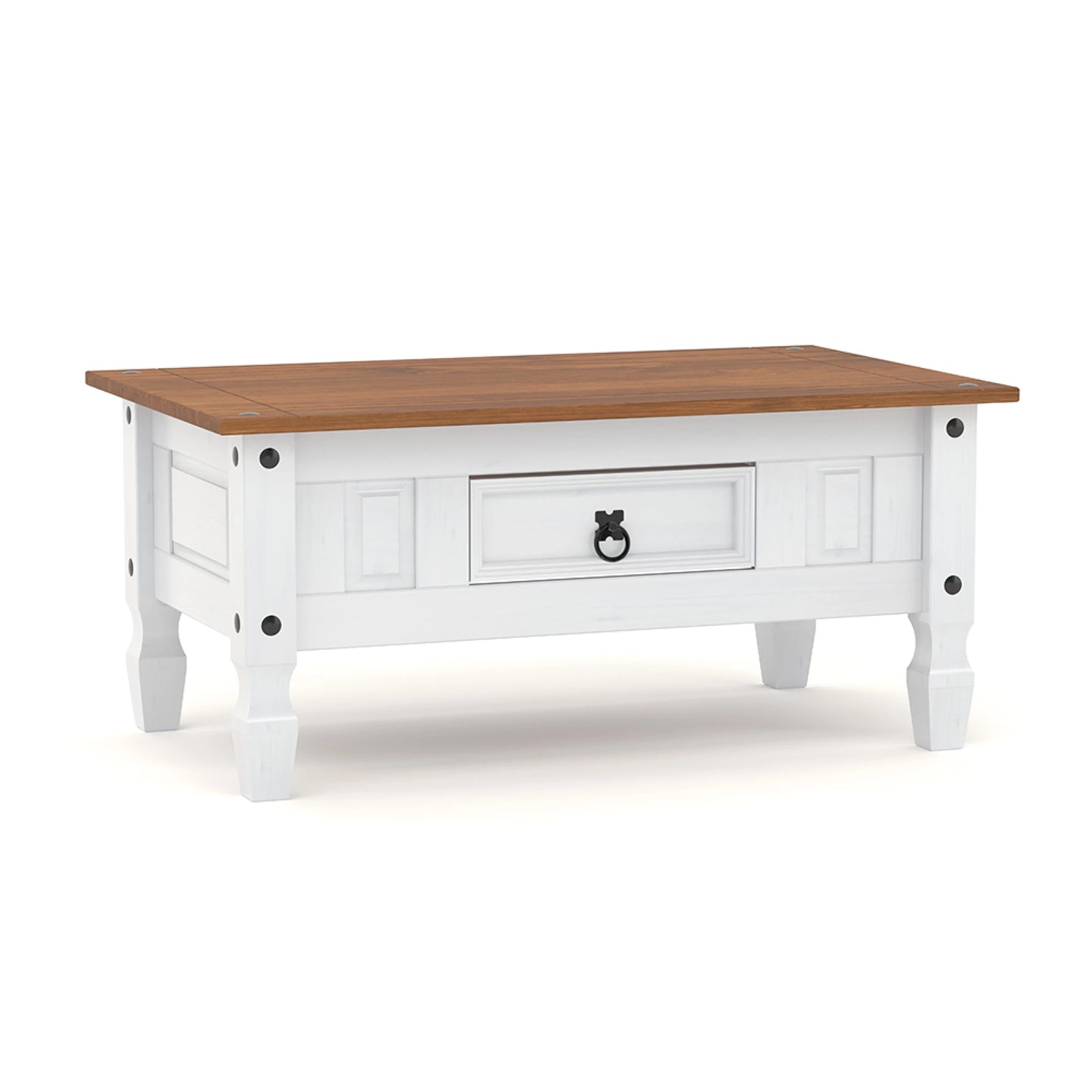 Mesa ratona - Blanco/Roble