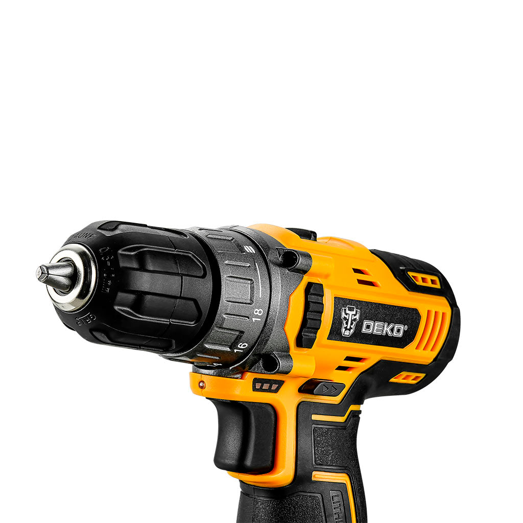 Taladro Atornillador 10mm 12V C/Batería 1.5Ah y Carg. DKCD12XL01-H5 Deko