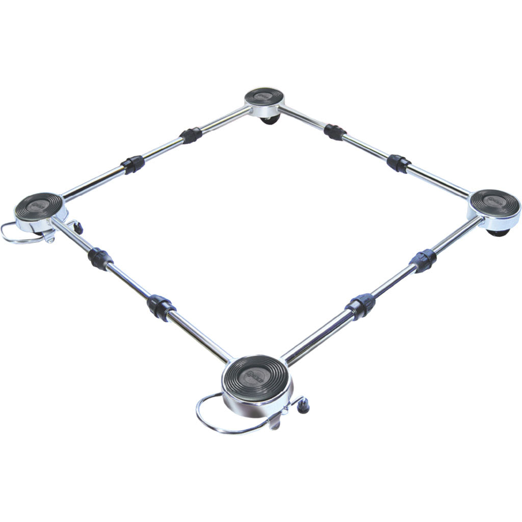 Soporte Cromo Con Ruedas P/Grandes Electrodomésticos Inox
