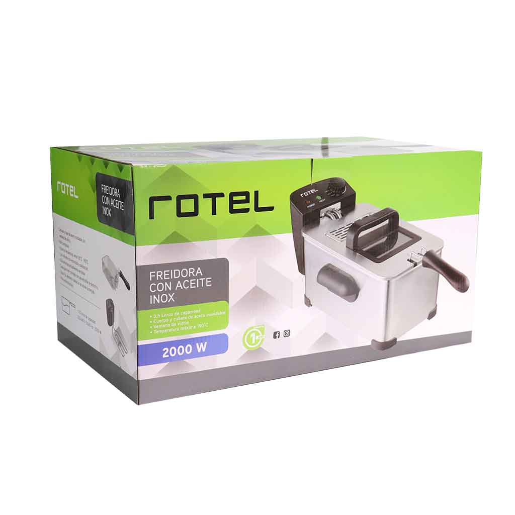 Freidora Con Aceite Inox-Pro Rotel