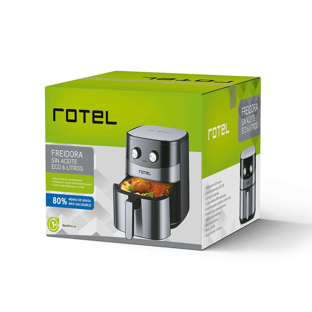 Freidora Sin Aceite 6L ECO Rotel