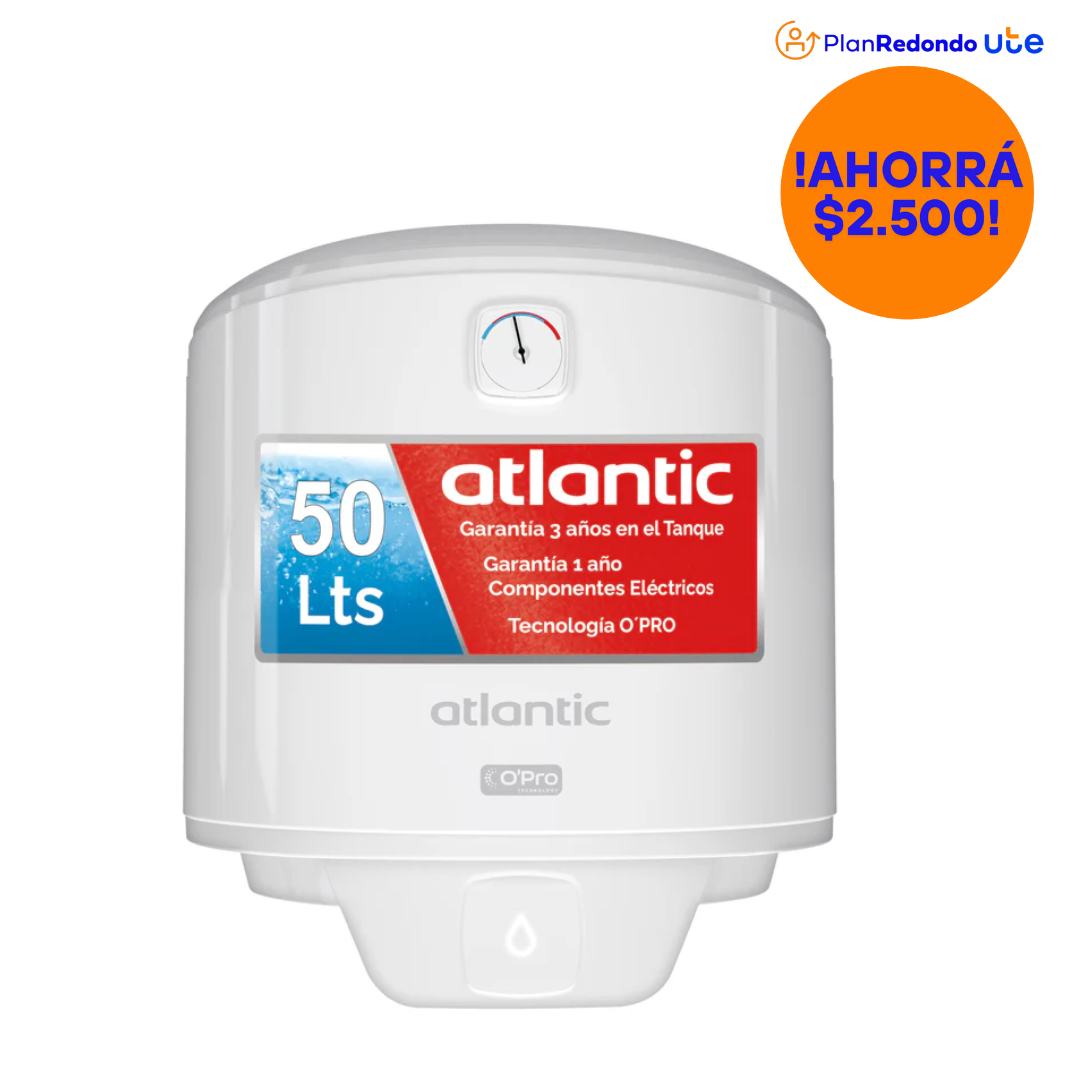 Calefón Atlantic 50 Lts Cilindrico
