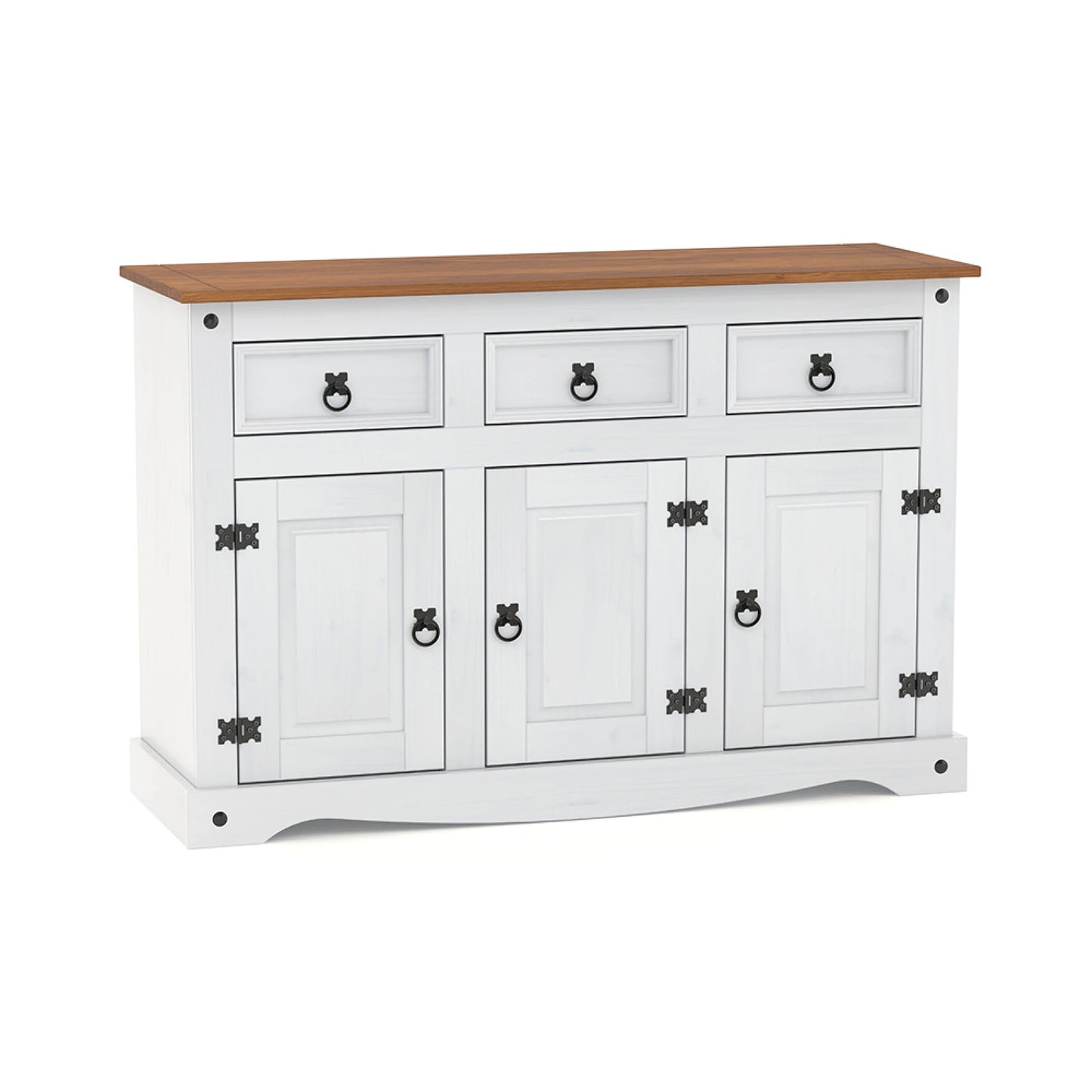 Aparador 3+3 Linea Naturale - Blanco/Roble