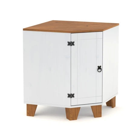 Bajo mesada esquinero Linea Naturale - Blanco