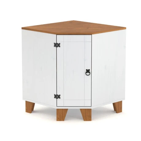 Bajo mesada esquinero Linea Naturale - Blanco