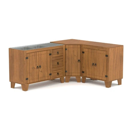 Bajo mesada esquinero Linea Naturale - Roble