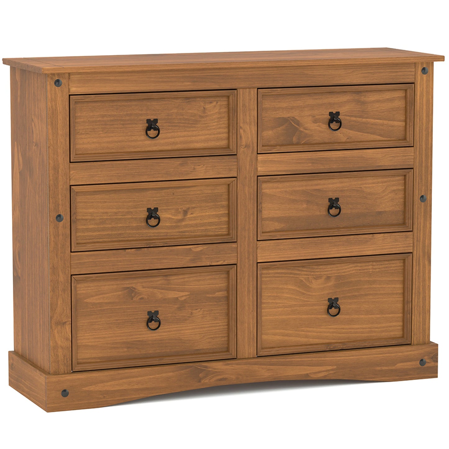 Cómoda 6 Cajones Línea Naturale - Roble