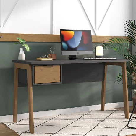 Escritorio Linea Veneza - Grafito/Miel