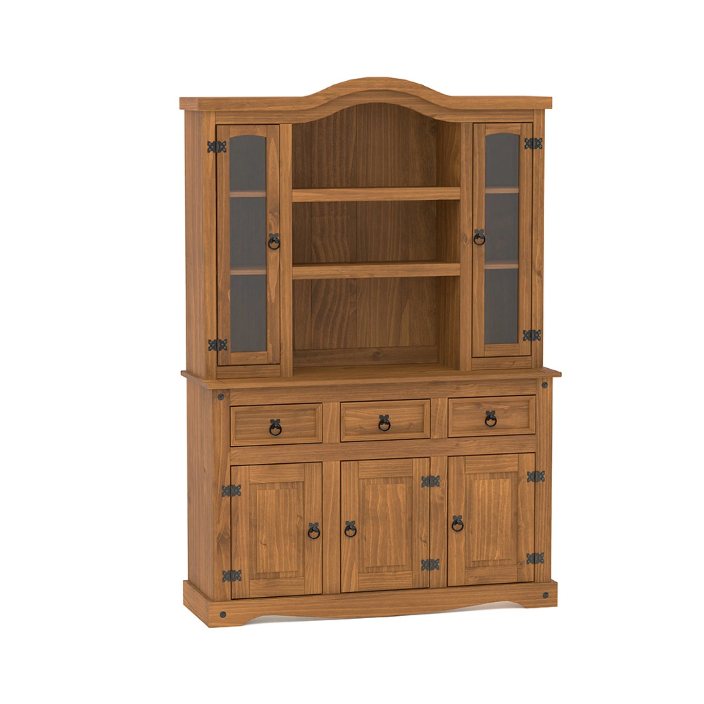 Modular cristalero 5P+3C Linea Naturale - Roble