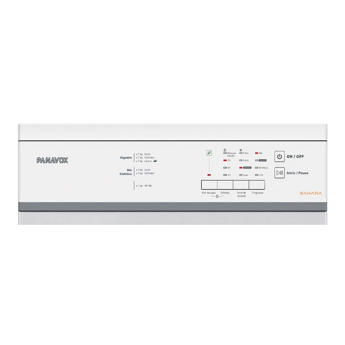 Panel Secarropa PANAVOX Sahara 7K