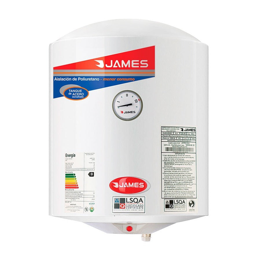 Calefón James 30 lts. Cilindrico