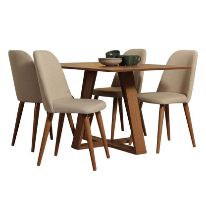 Juego de comedor 1+4 Tapizado Aruba
