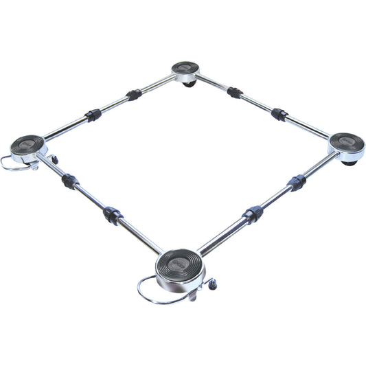 Soporte Cromo Con Ruedas P/Grandes Electrodomésticos Inox