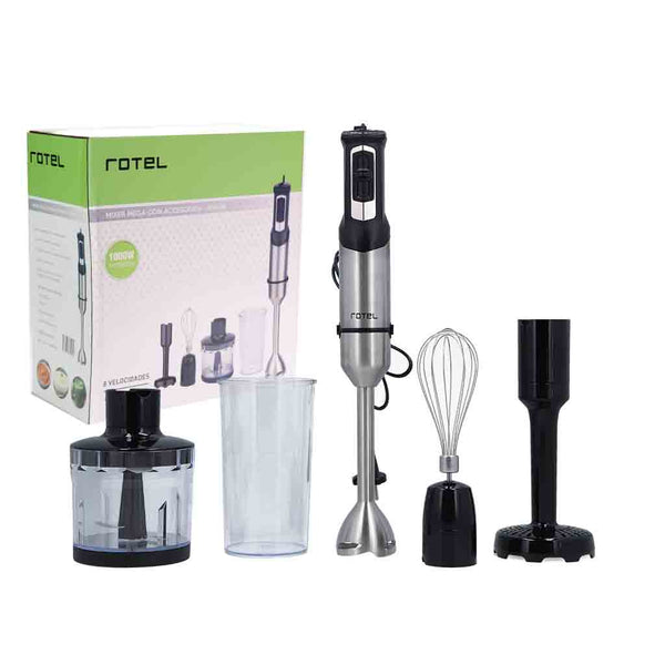 Mixer Mega 4 Accesorios 1000W Rotel