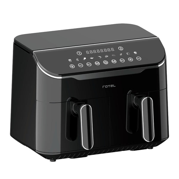 Freidora Sin Aceite DUAL 4+4 Litros Digital Rotel