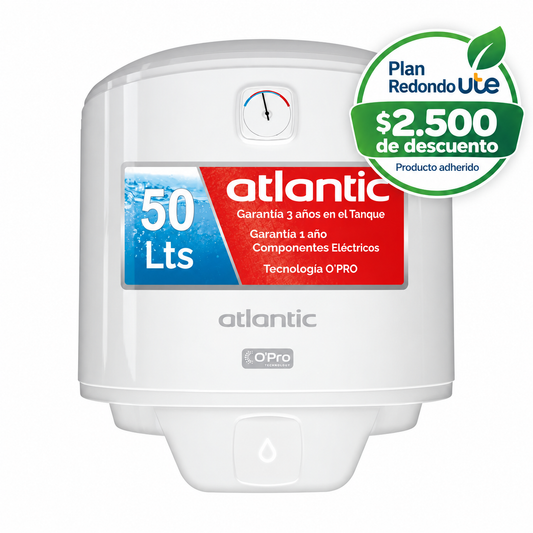 Calefón Atlantic 50 Lts Cilindrico A