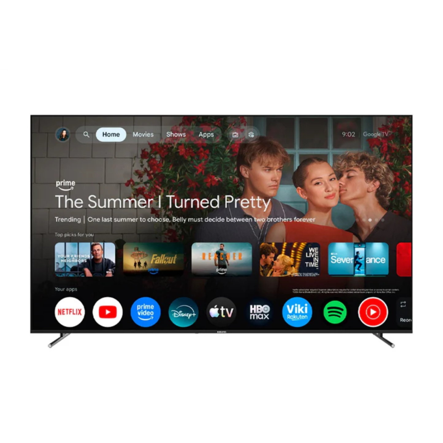 TV LED SMART PANAVOX 50 Google QLED 4K