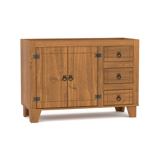 Bajo Mesada 2 Puertas 3 Cajones Linea Naturale - Roble