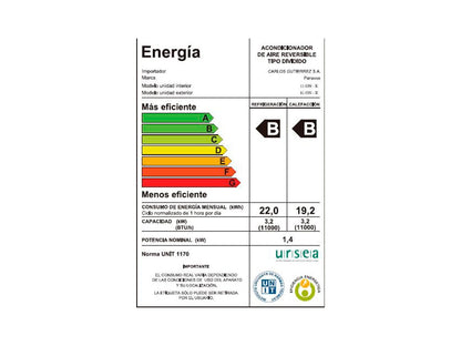 Aire acondicionado PANAVOX 11 ON - K on/off