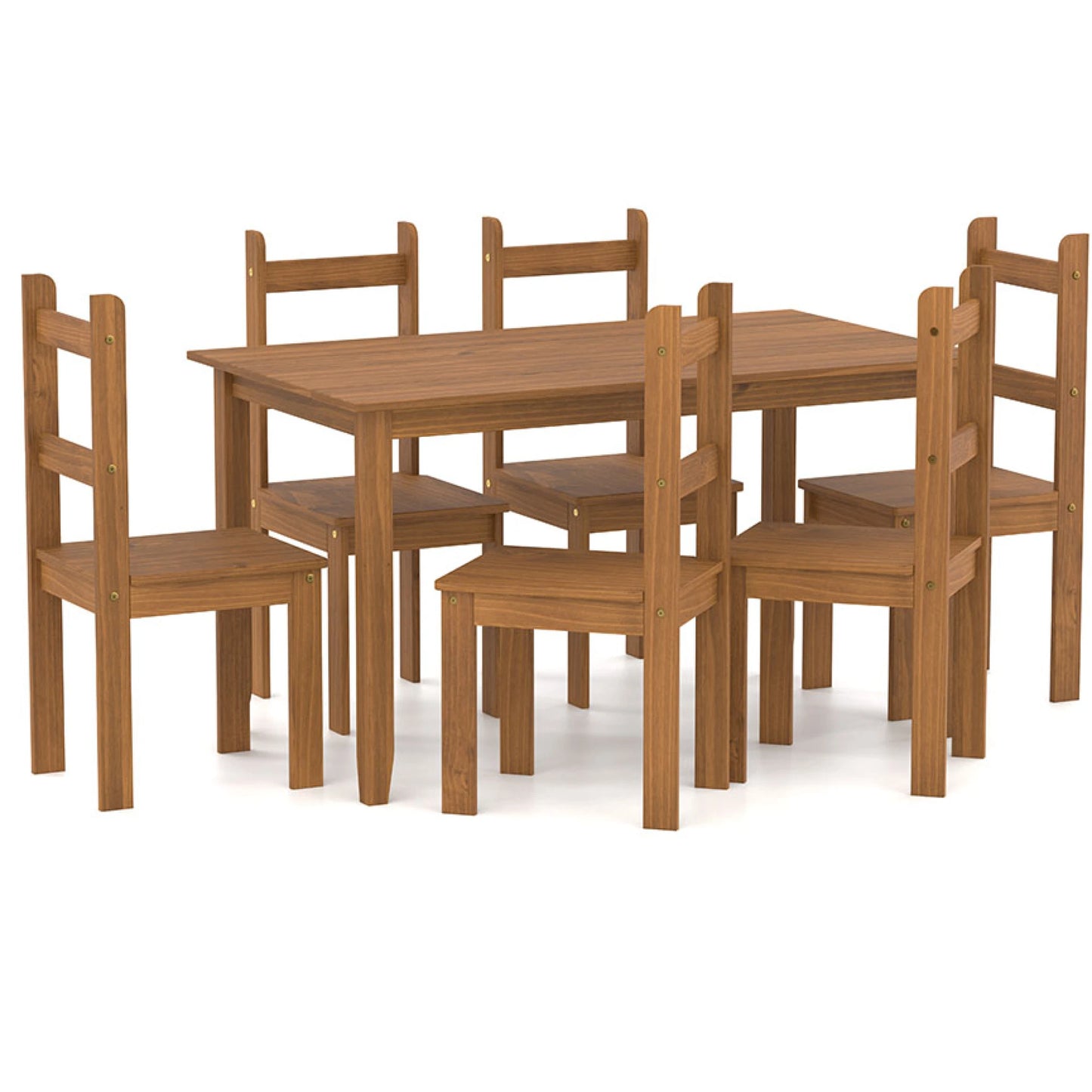 Juego de comedor 6 sillas Linea Naturale - Roble